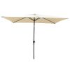 6 x 9ft Patio Umbrella Outdoor Waterproof Umbrella with Crank and Push Button Tilt without flap for Garden Backyard Pool Swimming Pool Market