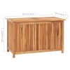 Patio Storage Box 35.4"x19.7"x22.8" Solid Teak Wood