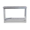 Eucalyptus Console Table, Silver Gray