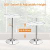 360¬∞ Swivel Round Pub Table with Height Adjustable