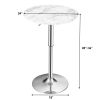 360¬∞ Swivel Round Pub Table with Height Adjustable