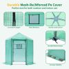 Walk-in Greenhouse Hexagonal Upgrade Reinforced Frame Heavy Duty Plastic Greenhouse Reinforced Thickened Waterproof Insulation(6.9*7.5 ft)