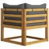 6 Piece Patio Lounge Set with Cushions Solid Acacia Wood