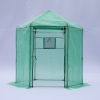 Walk-in Greenhouse Hexagonal Upgrade Reinforced Frame Heavy Duty Plastic Greenhouse Reinforced Thickened Waterproof Insulation(6.9*7.5 ft)