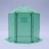 Walk-in Greenhouse Hexagonal Upgrade Reinforced Frame Heavy Duty Plastic Greenhouse Reinforced Thickened Waterproof Insulation(6.9*7.5 ft)