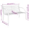 Patio Bench 47.2" Gray Wood