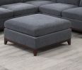 Modular Living Room Furniture Ottoman Ash Chenille Fabric 1pc Cushion Ottoman Couch