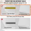 VEVOR 96 x 42 Inch Clear Table Cover Protector, 2mm Thick Clear Desk Protector Table Pads, Plastic Tablecloth Table Protector for Dining Room Table