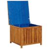 Patio Storage Box 29.5"x29.5"x22.8" Solid Acacia Wood