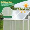 Greenhouse, Wooden Greenhouse Polycarbonate Garden Shed for Plants, 76''x48''x86'' Walk-in Outdoor Plant Gardening Greenhouse for Patio Backyard Lawn,