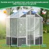 Greenhouse, Wooden Greenhouse Polycarbonate Garden Shed for Plants, 76''x48''x86'' Walk-in Outdoor Plant Gardening Greenhouse for Patio Backyard Lawn,