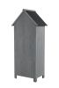 30.3"L X 21.3"W X 70.5"H Outdoor Storage Cabinet Tool Shed Wooden Garden Shed Gray