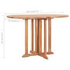 5 Piece Folding Patio Dining Set Solid Teak Wood