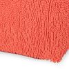 Spongy Microfiber Square Pouf, Coral