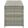 Patio Storage Box Poly Rattan 78.7"x19.6"x23.6" Gray