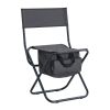 2-piece Folding Outdoor Chair with Storage Bag, Portable Chair for indoor, Outdoor Camping, Picnics and Fishing,Grey