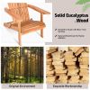 Eucalyptus Chair Foldable Outdoor Wood Lounger Chair