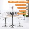 360¬∞ Swivel Round Pub Table with Height Adjustable