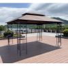 13x10 Outdoor Patio Gazebo Canopy Tent With Ventilated Double Roof And Mosquito net(Detachable Mesh Screen On All Sides),Suitable for Lawn, Garden, Ba