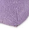 Spongy Microfiber Square Pouf, Lavender