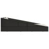 Garden Bed Black 43.3"x78.7" Poly Rattan