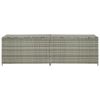 Patio Storage Box Poly Rattan 78.7"x19.6"x23.6" Gray