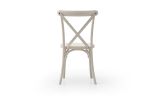 4-Pack Resin X-Back Chair, Mid Century Chair Modern Farmhouse Cross Back Chair for Kitchen ,Lime Wash