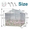 Polycarbonate Greenhouse,6'x 8' Heavy Duty Walk-in Plant Garden Greenhouse for Backyard/Outdoor