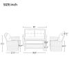 Patio Furniture Set;  4 Piece Outdoor Conversation Set All Weather Wicker Sectional Sofa with Ottoman and Cushions