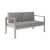 Aluminum Modern 4 Piece Sofa Seating Group For Patio Garden Outdoor